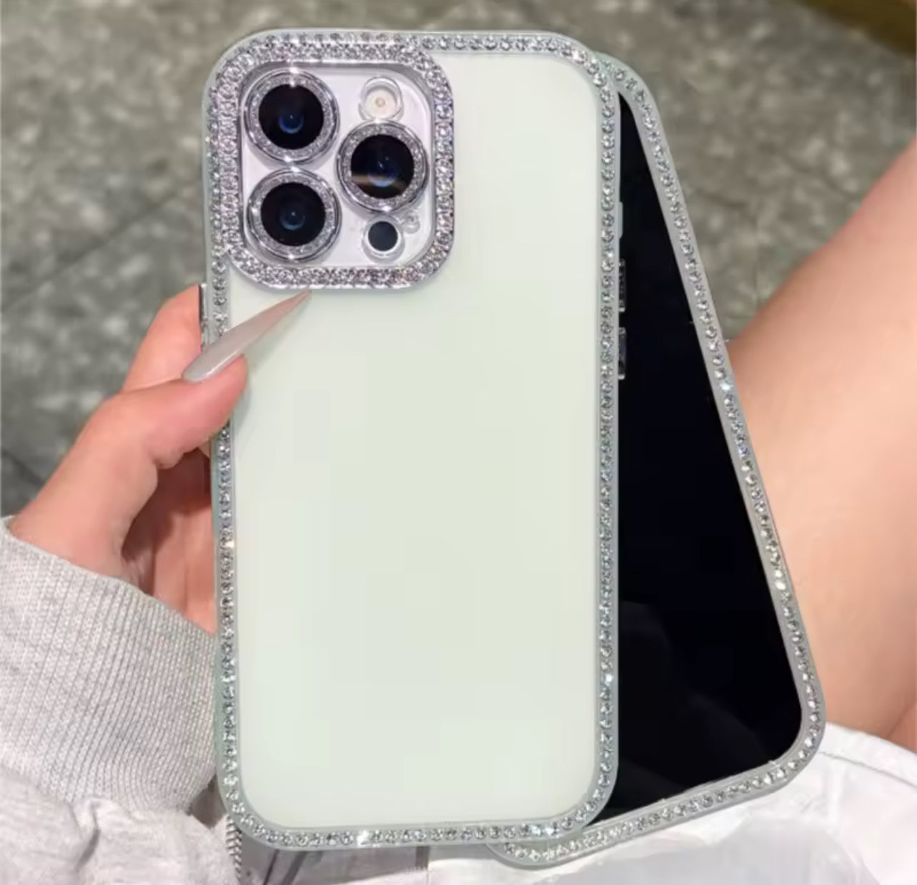 Matte Case  w/ Bling Diamond