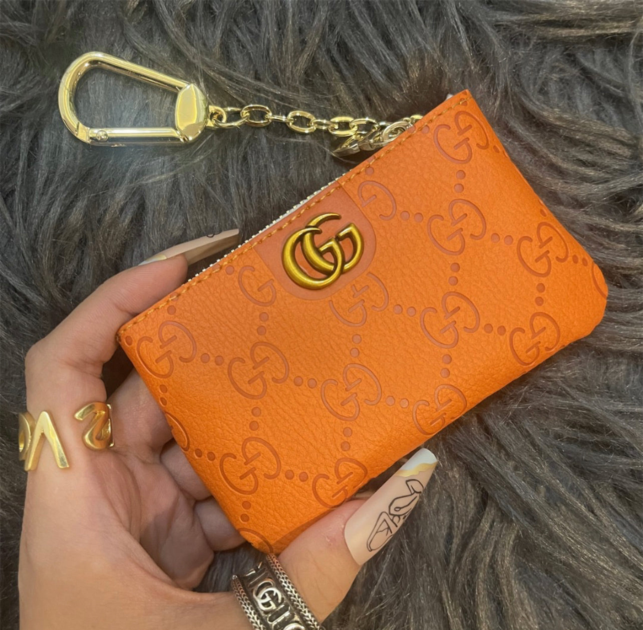 G Zip Key Chain  pouch 