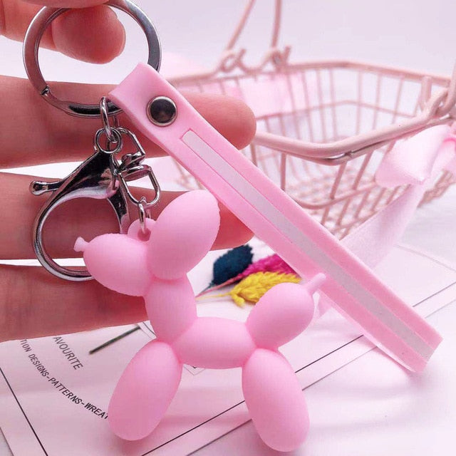 Cartoon Balloon Dog Keychain - willbling