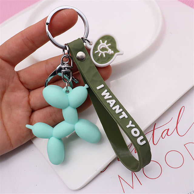 hpwzlmf Cute Dog Keychain - Balloon Dog Kawaii Keyrings for Women