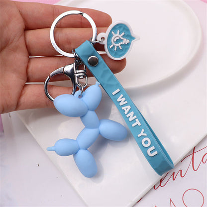 Cartoon Balloon Dog Keychain - willbling