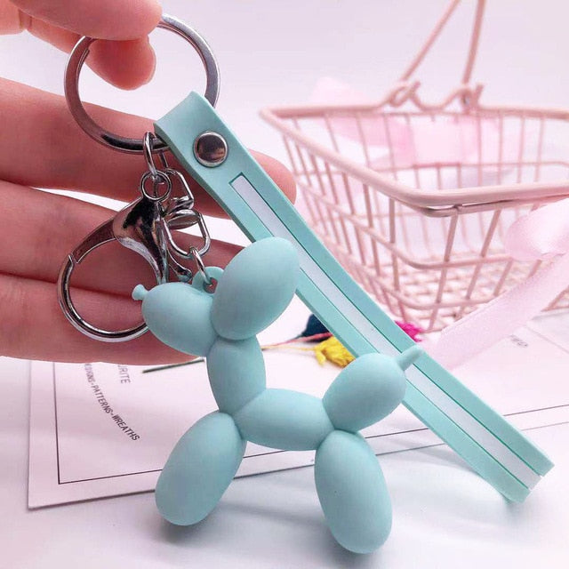 One Net Red Balloon Dog Keychain Cartoon Creative Colorful Small Animal  Pendant Key Pendant - Temu