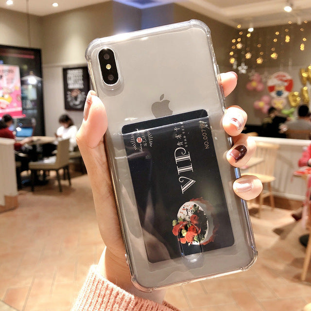 Transparent  Card Holder Phone - willbling