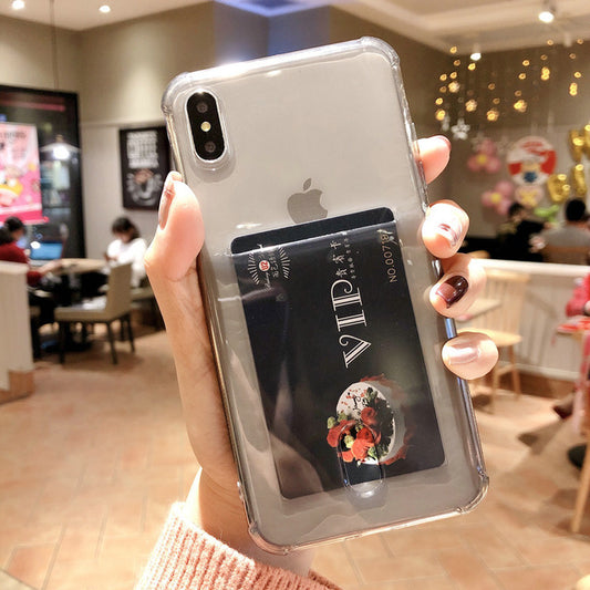 Transparent  Card Holder Phone - willbling