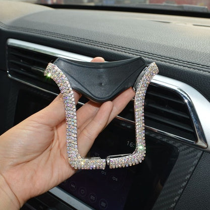 Car Phone Holder with Bing Crystal Rhinestone - willbling