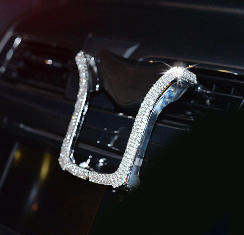 Car Phone Holder with Bing Crystal Rhinestone - willbling